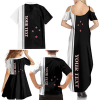 Personalised New Zealand 2025 Archery Basic Family Matching Summer Maxi Dress and Hawaiian Shirt Archery NZ LT01 - Polynesian Pride