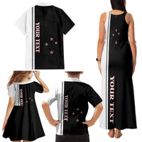 Personalised New Zealand 2025 Archery Basic Family Matching Tank Maxi Dress and Hawaiian Shirt Archery NZ LT01 - Polynesian Pride