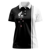 Personalised New Zealand 2025 Archery Basic Women Polo Shirt Archery NZ LT01 Female Black - Polynesian Pride