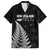 Personalised New Zealand 2025 Archery Hawaiian Shirt Aotearoa Silver Arrows Black