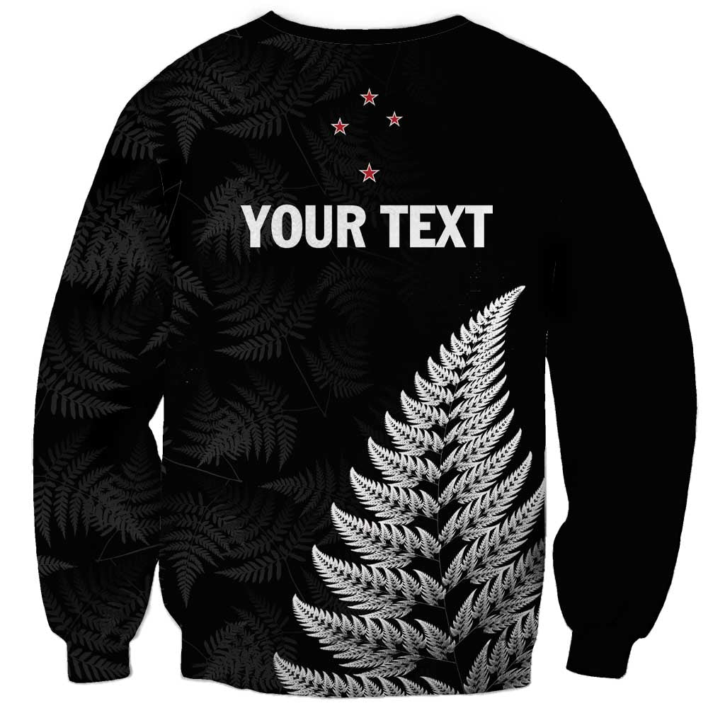 Personalised New Zealand 2025 Archery Sweatshirt Aotearoa Silver Arrows Black