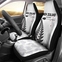 New Zealand 2025 Archery Car Seat Cover Aotearoa Silver Arrows White LT01 - Polynesian Pride