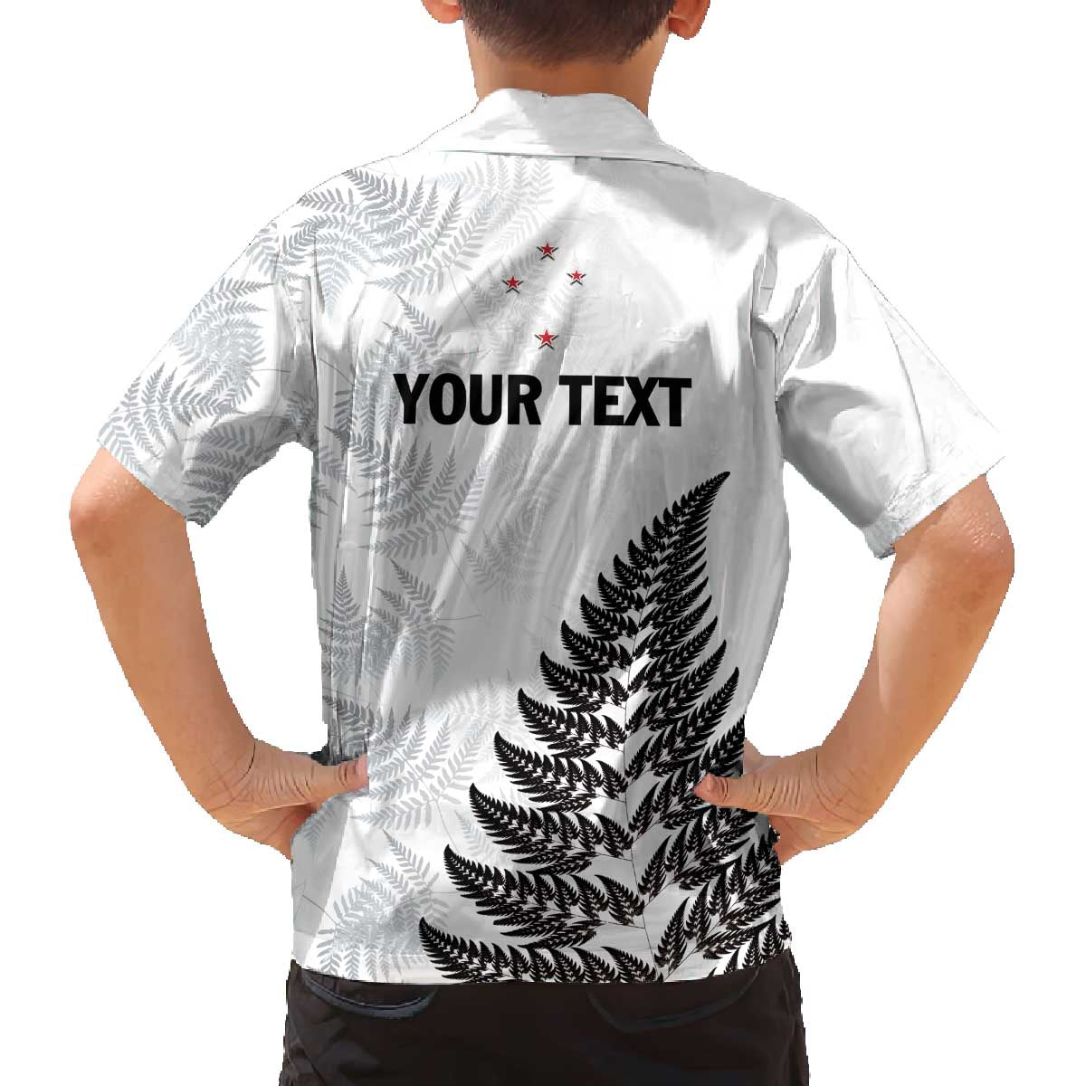 Personalised New Zealand 2025 Archery Family Matching Off The Shoulder Long Sleeve Dress and Hawaiian Shirt Aotearoa Silver Arrows White LT01 - Polynesian Pride
