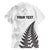 Personalised New Zealand 2025 Archery Hawaiian Shirt Aotearoa Silver Arrows White