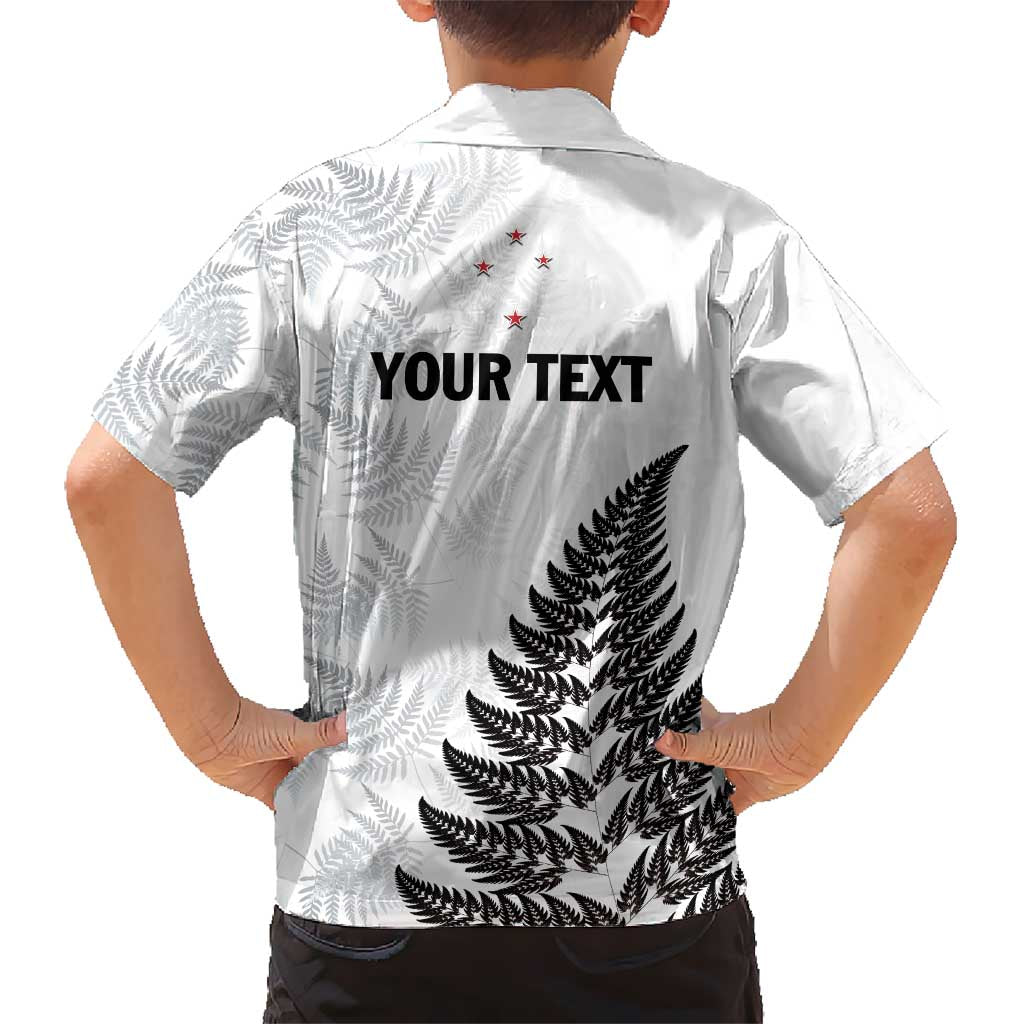 Personalised New Zealand 2025 Archery Hawaiian Shirt Aotearoa Silver Arrows White
