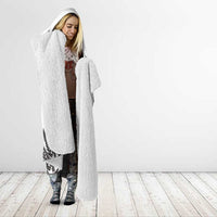 New Zealand 2025 Archery Hooded Blanket Aotearoa Silver Arrows White LT01 - Polynesian Pride