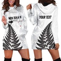 Personalised New Zealand 2025 Archery Hoodie Dress Aotearoa Silver Arrows White LT01 - Polynesian Pride