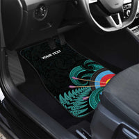 New Zealand Archery Car Mats Turquoise Maori Silver Fern LT01 - Polynesian Pride