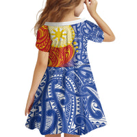 Philippines Family Matching Off The Shoulder Long Sleeve Dress and Hawaiian Shirt Pilipinas Polynesian Pattern LT01 - Polynesian Pride