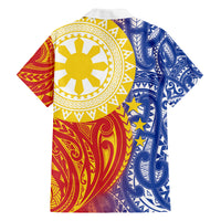 Philippines Family Matching Off Shoulder Short Dress and Hawaiian Shirt Pilipinas Polynesian Pattern LT01 - Polynesian Pride