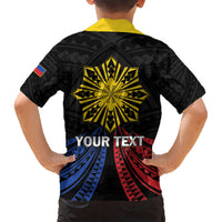 Personalized Philippines Independence Day Kid Hawaiian Shirt Filipino 126th Anniversary Sun Tattoo