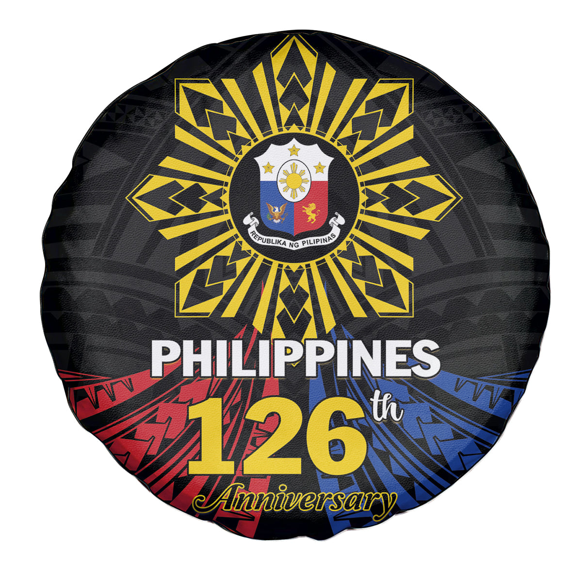 Philippines Independence Day Spare Tire Cover Filipino 126th Anniversary Sun Tattoo LT01 - Polynesian Pride