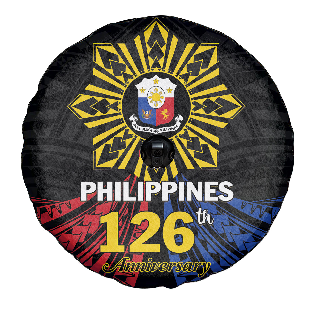 Philippines Independence Day Spare Tire Cover Filipino 126th Anniversary Sun Tattoo LT01 - Polynesian Pride