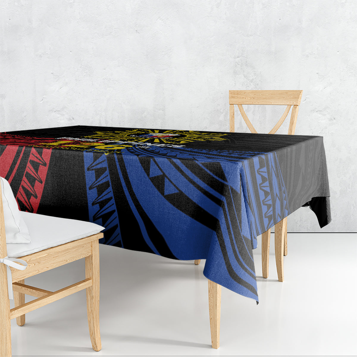 Philippines Independence Day Tablecloth Filipino 126th Anniversary Sun Tattoo
