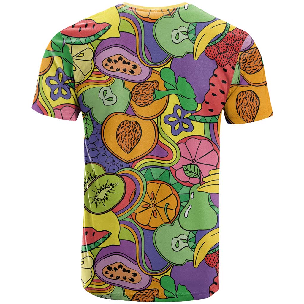 Hawaii Fruits Hippie Style T Shirt Vibrant Colorful LT01 - Polynesian Pride
