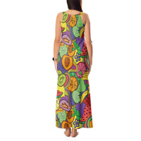 Hawaii Fruits Hippie Style Tank Maxi Dress Vibrant Colorful LT01 - Polynesian Pride