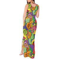 Hawaii Fruits Hippie Style Tank Maxi Dress Vibrant Colorful LT01 - Polynesian Pride