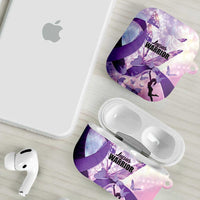 Polynesian Lupus Awareness AirPods Case Butterfly Hologram Lupus Warrior