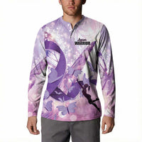Personalized Polynesian Lupus Awareness Button Sweatshirt Butterfly Hologram Lupus Warrior