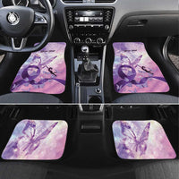 Personalized Polynesian Lupus Awareness Car Mats Butterfly Hologram Lupus Warrior