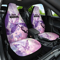 Polynesian Lupus Awareness Car Seat Cover Butterfly Hologram Lupus Warrior