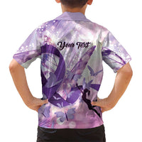 Personalized Polynesian Lupus Awareness Family Matching Puletasi and Hawaiian Shirt Butterfly Hologram Lupus Warrior LT01 - Polynesian Pride
