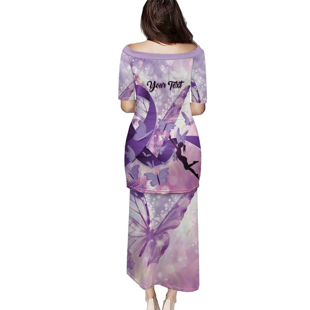 Personalized Polynesian Lupus Awareness Family Matching Puletasi and Hawaiian Shirt Butterfly Hologram Lupus Warrior LT01 - Polynesian Pride