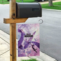 Polynesian Lupus Awareness Garden Flag Butterfly Hologram Lupus Warrior