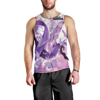 Personalized Polynesian Lupus Awareness Men Tank Top Butterfly Hologram Lupus Warrior