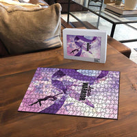 Polynesian Lupus Awareness Puzzle Butterfly Hologram Lupus Warrior