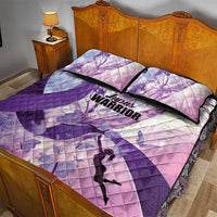 Polynesian Lupus Awareness Quilt Bed Set Butterfly Hologram Lupus Warrior