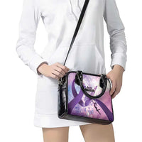Polynesian Lupus Awareness Shoulder Handbag Butterfly Hologram Lupus Warrior