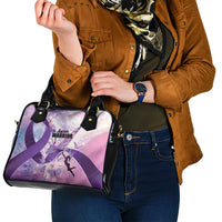 Polynesian Lupus Awareness Shoulder Handbag Butterfly Hologram Lupus Warrior