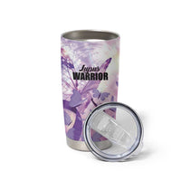 Personalized Polynesian Lupus Awareness Tumbler Cup Butterfly Hologram Lupus Warrior