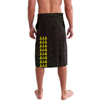 Hawaii Kakau Hammerhead Shark Lavalava Neon Plumeria Pattern