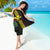 Hawaii Kakau Hammerhead Shark Sarong Neon Plumeria Pattern