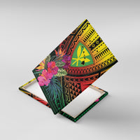 Hawaii Kanaka Maoli Flag Day Canvas Wall Art Tropical Flowers