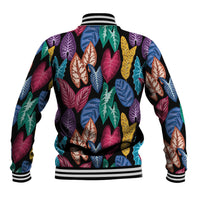 Hawaii Colorful Tropical Leaves Baseball Jacket LT01 - Polynesian Pride