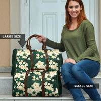 Hawaii Hibiscus Plumeria Green Travel Bag Polynesian Pattern LT01 - Polynesian Pride