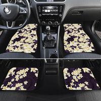 Hawaii Hibiscus Plumeria Purple Car Mats Polynesian Pattern LT01 Set 4pcs Purple - Polynesian Pride