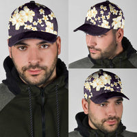 Hawaii Hibiscus Plumeria Purple Classic Cap Polynesian Pattern LT01 - Polynesian Pride