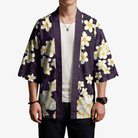 Hawaii Hibiscus Plumeria Purple Kimono Polynesian Pattern LT01 - Polynesian Pride