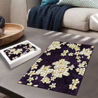 Hawaii Hibiscus Plumeria Purple Puzzle Polynesian Pattern LT01 - Polynesian Pride
