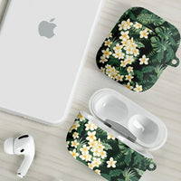 Hawaii Plumeria Tropical Leaves AirPods Case Monstera Calathea Palm Fronds LT01 - Polynesian Pride
