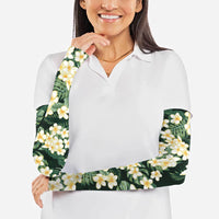Hawaii Plumeria Tropical Leaves Arm Sleeves Monstera Calathea Palm Fronds LT01 - Polynesian Pride