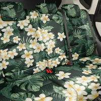Hawaii Plumeria Tropical Leaves Back Car Seat Cover Monstera Calathea Palm Fronds LT01 - Polynesian Pride