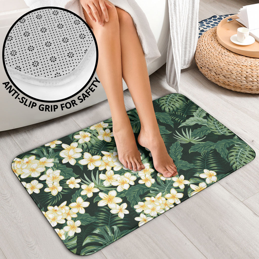 Hawaii Plumeria Tropical Leaves Bathroom Set Monstera Calathea Palm Fronds LT01 - Polynesian Pride