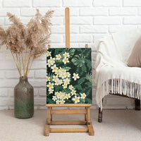 Hawaii Plumeria Tropical Leaves Canvas Wall Art Monstera Calathea Palm Fronds LT01 - Polynesian Pride