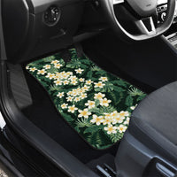 Hawaii Plumeria Tropical Leaves Car Mats Monstera Calathea Palm Fronds LT01 - Polynesian Pride