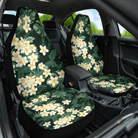 Hawaii Plumeria Tropical Leaves Car Seat Cover Monstera Calathea Palm Fronds LT01 One Size Green - Polynesian Pride